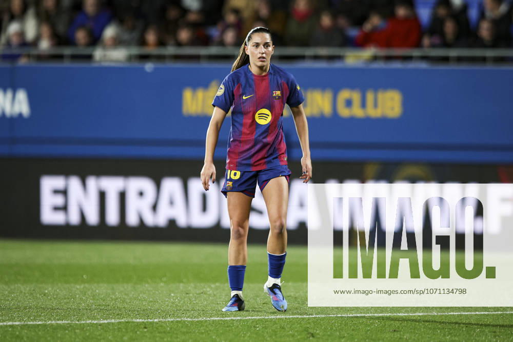 FC Barcelona, Barca Femeni V Madrid CFF - Liga F Moeve Kika Nazareth of FC Barcelona plays during the Liga F Moeve match between FC Barcelona Femeni and Madrid CFF at Estadi Johan Cruyff in Barcelona, Spain, on January 10, 2026. Barcelona Spain