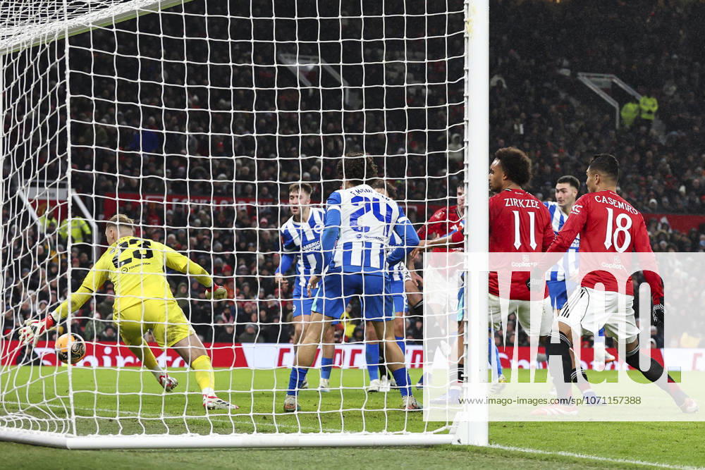 Manchester United, ManU v Brighton & Hove Albion, Emirates FA Cup Manchester United forward Benjamin Sesko (30) scores a GOAL 1-2 during the Manchester United v Brighton & Hove Albion Emirates FA Cup Third Round match at Old Trafford, Manchester, England on 11 January 2026 Credit: Phil Duncan Every Second Media Editorial use only. All images are copyright Every Second Media Limited. No images may be reproduced without prior permission. All rights reserved. Premier League and Football League images are subject to licensing agreements with Football DataCo Limited. see https: www.football-dataco.com