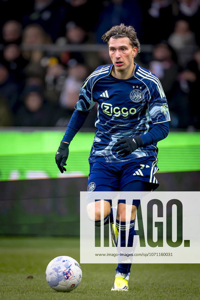 AFC Ajax Amsterdam forwarder Mika Godts during the match SC Telstar vs AFC Ajax Amsterdam at the Buko Stadium for the Dutch Vriendenloterij Eredivisie season 2025-2026 in VELSEN-ZUID, Netherlands on 11 january 2026, (photo by Marcel van Dorst EYE4images DeFodi Images) -