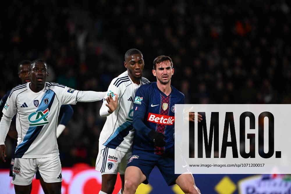 Sangui (nhoa) camara (adama) ruiz (fabian) FOOT COUPE DE FRANCE 2026 PSG-PARIS FC (0-1) PARC DES PRINCES PARIS FRANCE 12 01 2026 REAU ALEXIS PARIS PARC DES PRINCES France GermanyxJapanxUKxFrancexBelgiumxOUT