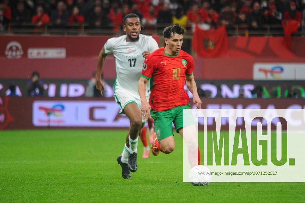 Nigeria and Morocco during the Africa Cup of Nations (AFCON) match between Nigeria and Morocco at Prince Moulay El Hassan Stadium on January 14th in Rabat, Morocco. Photo by Segun Ogunfeyitimi