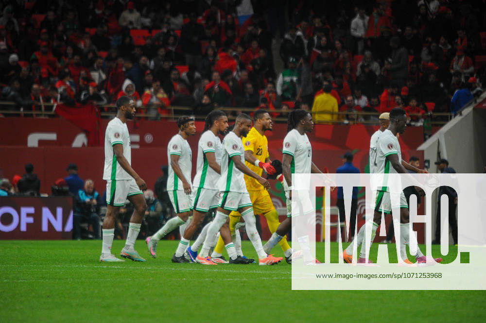 Nigeria and Morocco during the Africa Cup of Nations (AFCON) match between Nigeria and Morocco at Prince Moulay El Hassan Stadium on January 14th in Rabat, Morocco. Photo by Segun Ogunfeyitimi
