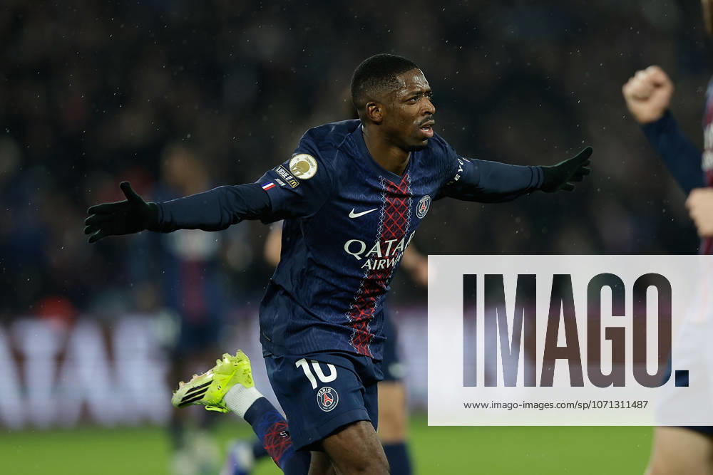 FBL-FRA-LIGUE1-Paris Saint Germain - LOSC Lille Ousmane Dembele (Paris Saint-Germain) celebrates after scoring first goal to 1:0 during the French L1 football match between Paris Saint Germain (PSG) and LOSC Lille at Parc des Princes on January 16, 2026 in Paris France