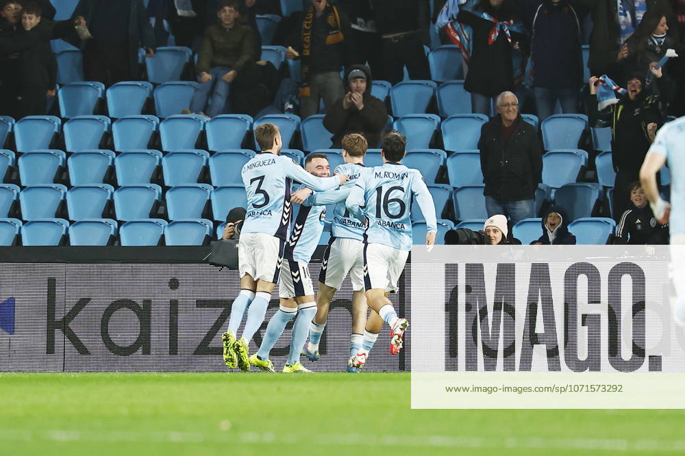 Celta team group, Mannschaftsbild, Totale (Celta), JANUARY 22, 2026 - Football Soccer : Celta players celebrate after Iago Aspas s goal during UEFA Europa League league phase match day 7 between RC Celta de Vigo - Lille OSC at the Estadio Balaidos in Vigo, Spain. Noxthirdxpartyxsales aflo_317082157