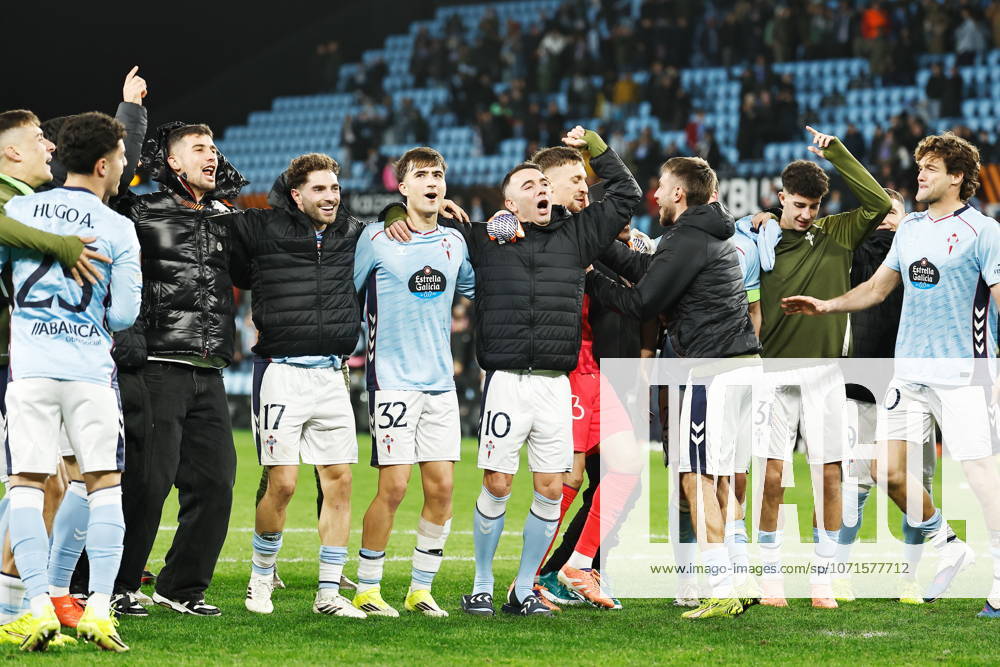 Celta team group, Mannschaftsbild, Totale (Celta), JANUARY 22, 2026 - Football Soccer : Celta team group celebrate after winning UEFA Europa League league phase match day 7 between RC Celta de Vigo - Lille OSC at the Estadio Balaidos in Vigo, Spain. Noxthirdxpartyxsales aflo_317082231