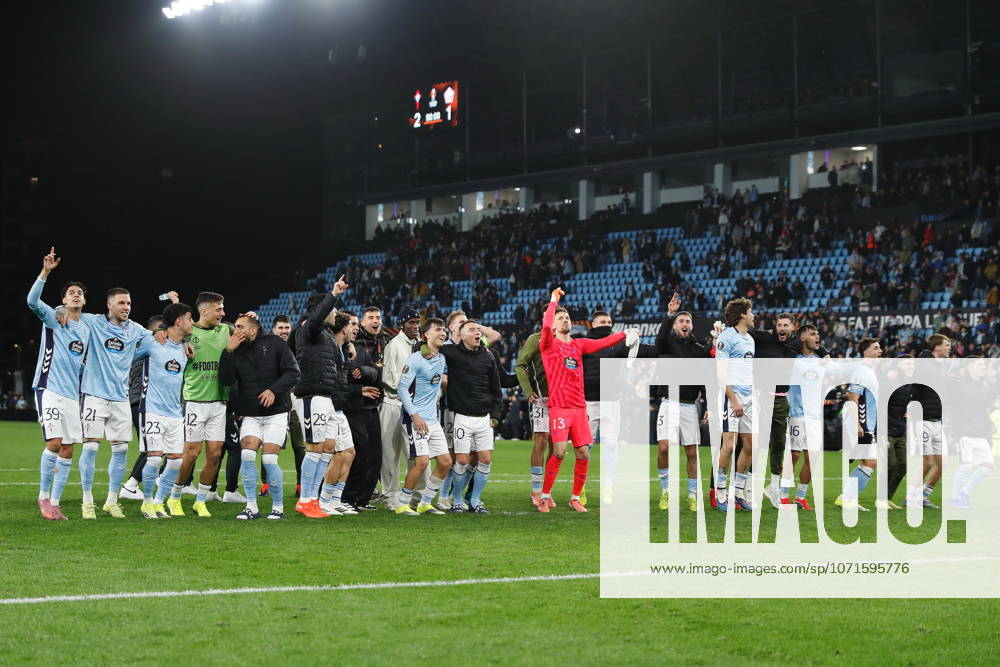 Celta team group, Mannschaftsbild, Totale (Celta), JANUARY 22, 2026 - Football Soccer : Celta team group celebrate after winning UEFA Europa League league phase match day 7 between RC Celta de Vigo - Lille OSC at the Estadio Balaidos in Vigo, Spain. Noxthirdxpartyxsales aflo_317156320