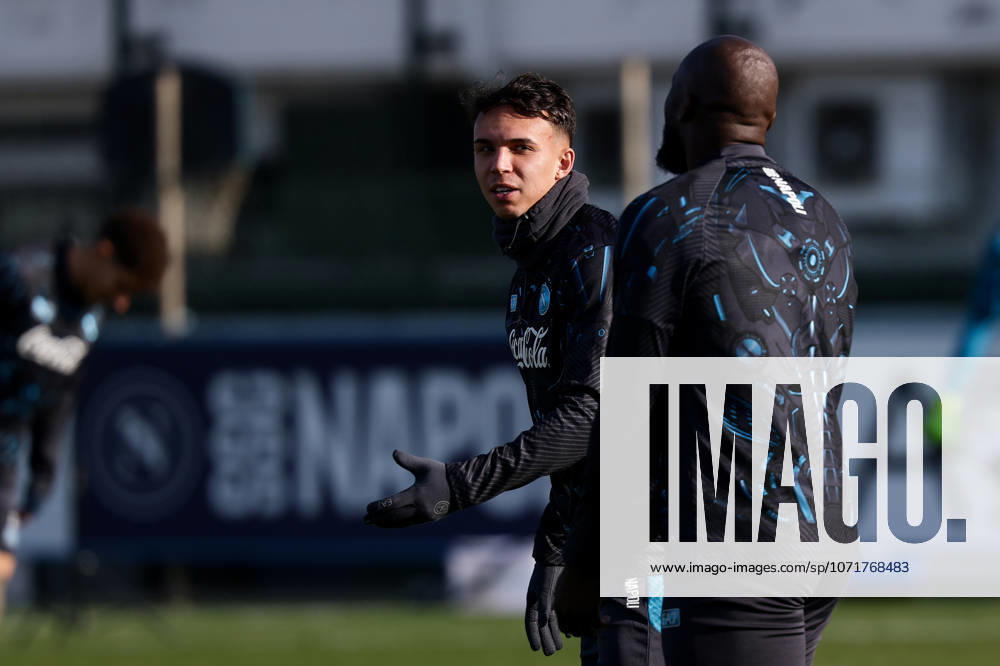 Napolis Giovane During training at the SSC Napoli sports center, Champions League Napoli - Chelsea Castel Volturno (CE) on January 27, 2026