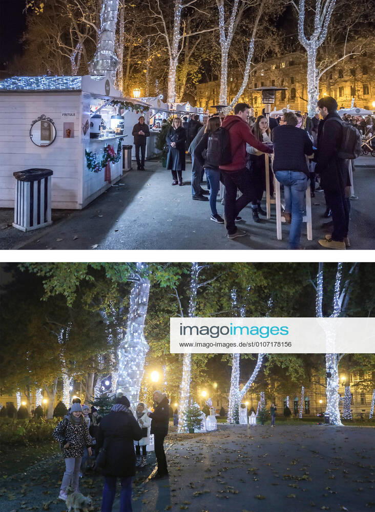 PXL_Combo of last year s and this year s Advent in Zagreb Combo of last year s and this year s Advent in Zagreb, Croatia on November 29, 2020. LukaxStanzl PIXSELL