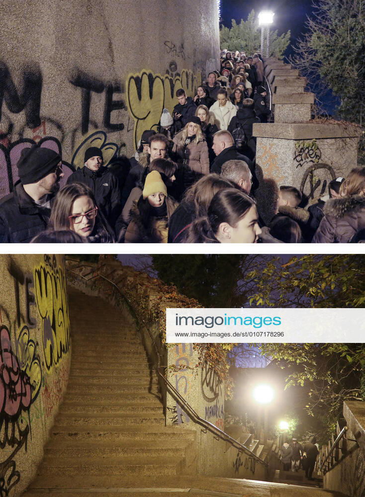 PXL_Combo of last year s and this year s Advent in Zagreb Combo of last year s and this year s Advent in Zagreb, Croatia on November 29, 2020. LukaxStanzl PIXSELL