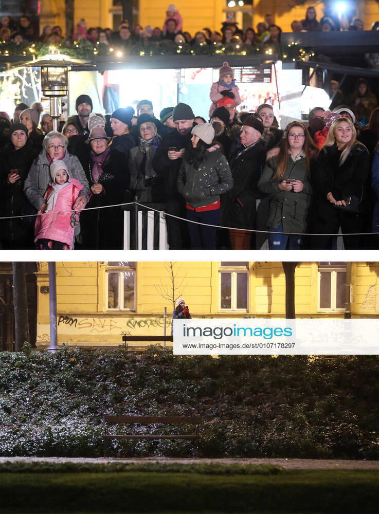 PXL_Combo of last year s and this year s Advent in Zagreb Combo of last year s and this year s Advent in Zagreb, Croatia on November 29, 2020. LukaxStanzl PIXSELL