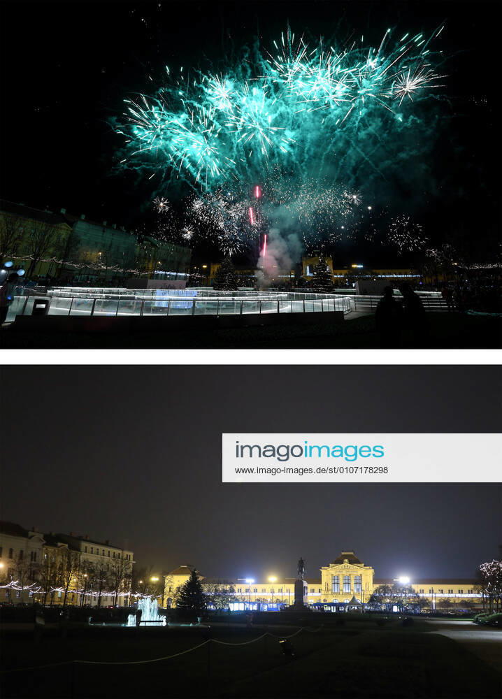 PXL_Combo of last year s and this year s Advent in Zagreb Combo of last year s and this year s Advent in Zagreb, Croatia on November 29, 2020. LukaxStanzl PIXSELL