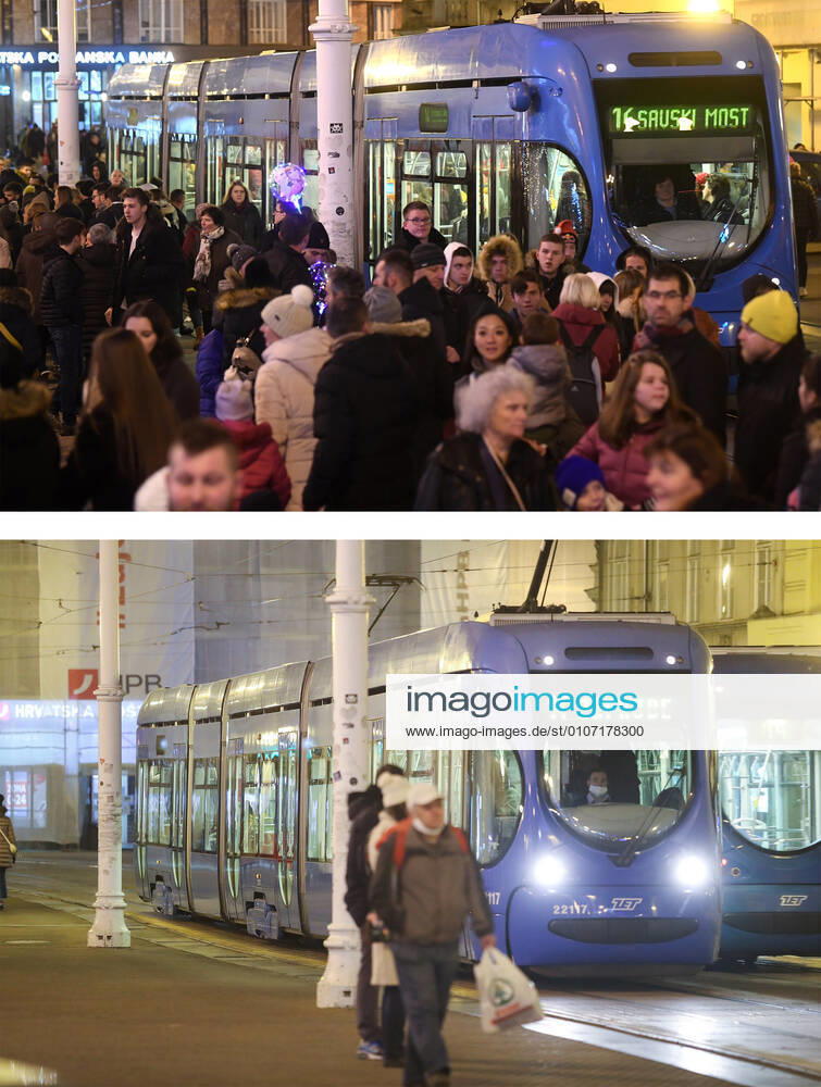 PXL_Combo of last year s and this year s Advent in Zagreb Combo of last year s and this year s Advent in Zagreb, Croatia on November 29, 2020. LukaxStanzl PIXSELL