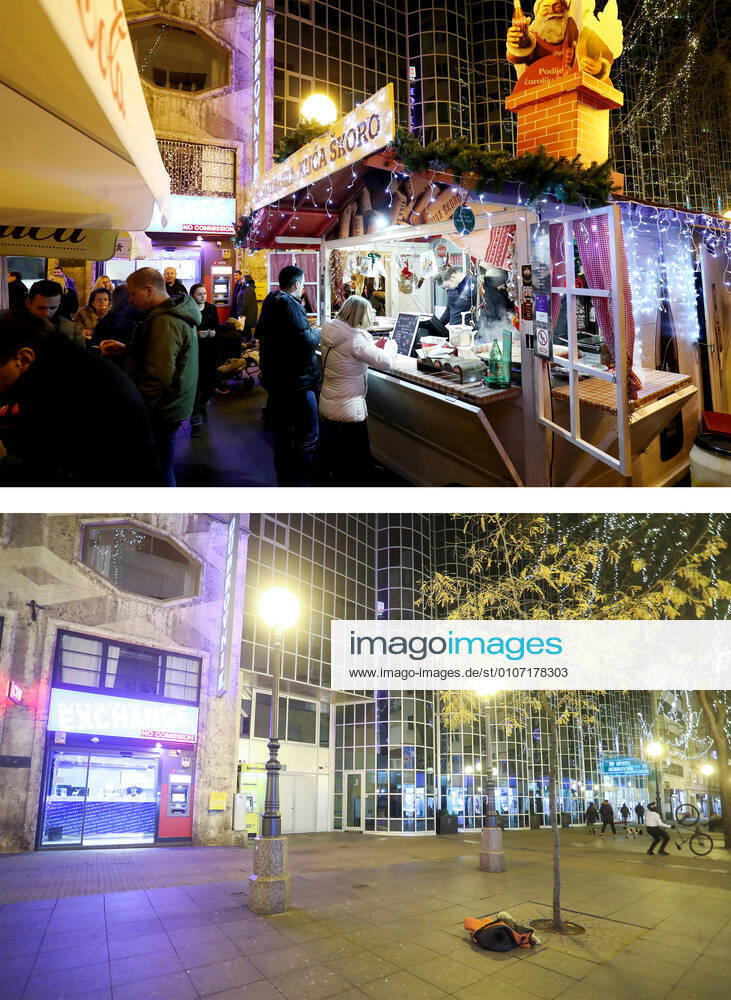 PXL_Combo of last year s and this year s Advent in Zagreb Combo of last year s and this year s Advent in Zagreb, Croatia on November 29, 2020. LukaxStanzl PIXSELL