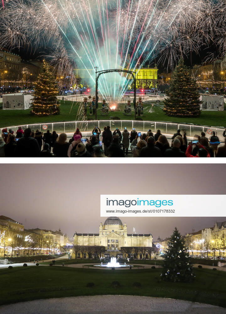 PXL_Combo of last year s and this year s Advent in Zagreb Combo of last year s and this year s Advent in Zagreb, Croatia on November 29, 2020. LukaxStanzl PIXSELL