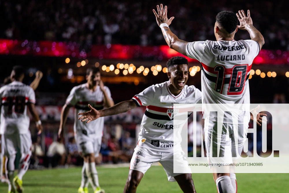 São Paulo x Santos SaO PAULO, SP - 31.01.2026: SaO PAULO X SANTOS - Luciano celebrates a goal during the match between Sao Paulo and Santos, valid for the 6th round of the Paulistao, held on Saturday night (31) at MorumBIS in Sao Paulo, SP. (Photo: Rodilei Morais Fotoarena) x2877212x RodileixMorais