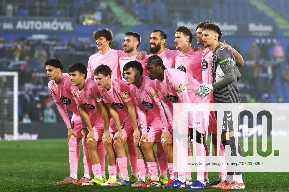 Celta team group, Mannschaftsbild, Totale line-up (Celta), FEBRUARY 1, 2026 - Football Soccer : Spanish LaLiga EA Sports match between Getafe CF - RC Celta de Vigo at the Estadio Coliseum Getafe in Getafe, Spain. Noxthirdxpartyxsales aflo_318257840
