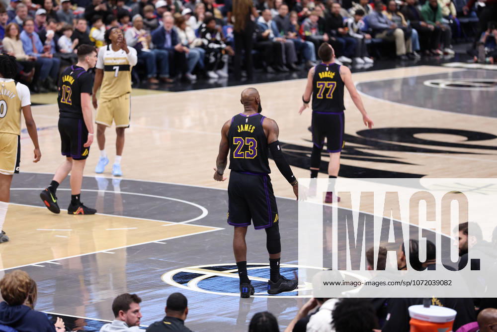 LEBRON JAMES 23 of the Los Angeles Lakers looks on during the game against the Washington Wizards at Capital One Arena Washington USA - ZUMAs352 20260130_zsp_s352_004