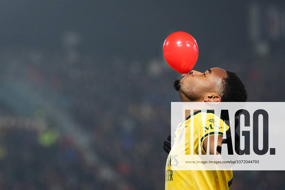 AC Milan s Christopher Nkunku celebrates after scoring the 0-2 goal for his team during the Serie A soccer match between Bologna and Milan at the Renato DallÕAra Stadium in Bologna, north Italy - Tuesday, February 3, 2026 -
