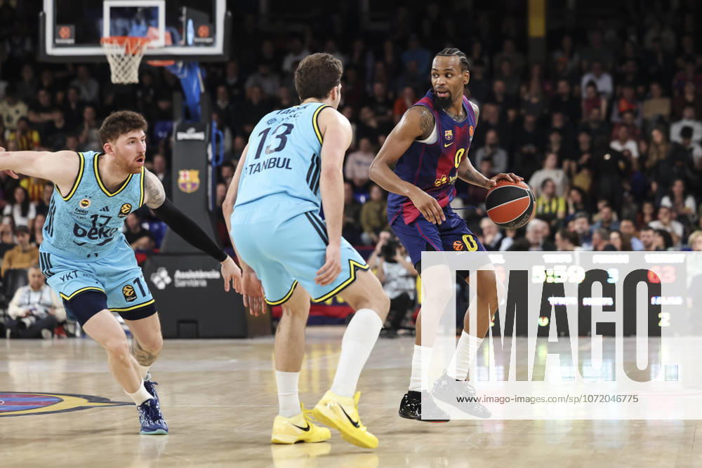 Kevin Punter of FC Barcelona, Barca in action during the EuroLeague Regular Season Round 26 match played between FC Barcelona and Fenerbahce Beko Istanbul at Palau Blaugrana on February 03, 2026 in Barcelona, Spain. Barcelona Spain - ZUMAa181 20260203_zaa_a181_131