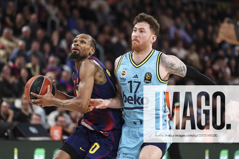 Kevin Punter of FC Barcelona, Barca in action during the EuroLeague Regular Season Round 26 match played between FC Barcelona and Fenerbahce Beko Istanbul at Palau Blaugrana on February 03, 2026 in Barcelona, Spain. Barcelona Spain - ZUMAa181 20260203_zaa_a181_142