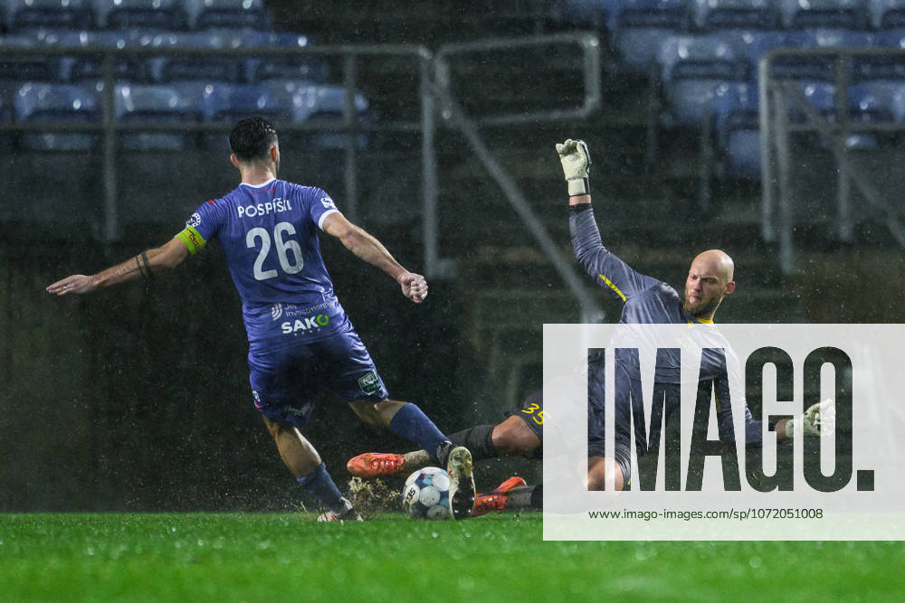 goalkeeper Alexander Lundin of Mjällby during the Atlantic cup match between Mjällby and Artis Brno on February 3, 2026 in Faro. Photo: Jesper Zerman BILDBYRAN kod JZ JZ0671 fotboll football soccer fotball atlantic cup mjällby artis brno bbeng