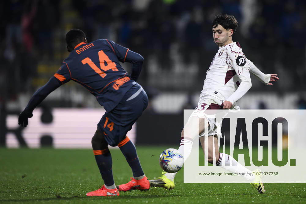 FC Internazionale v Torino FC - Coppa Italia Rafel Obrador of Torino FC is challenged by Ange-Yoan Bonny of FC Internazionale during the Coppa Italia quarter final football match between FC Internazionale and Torino FC. Monza Italy