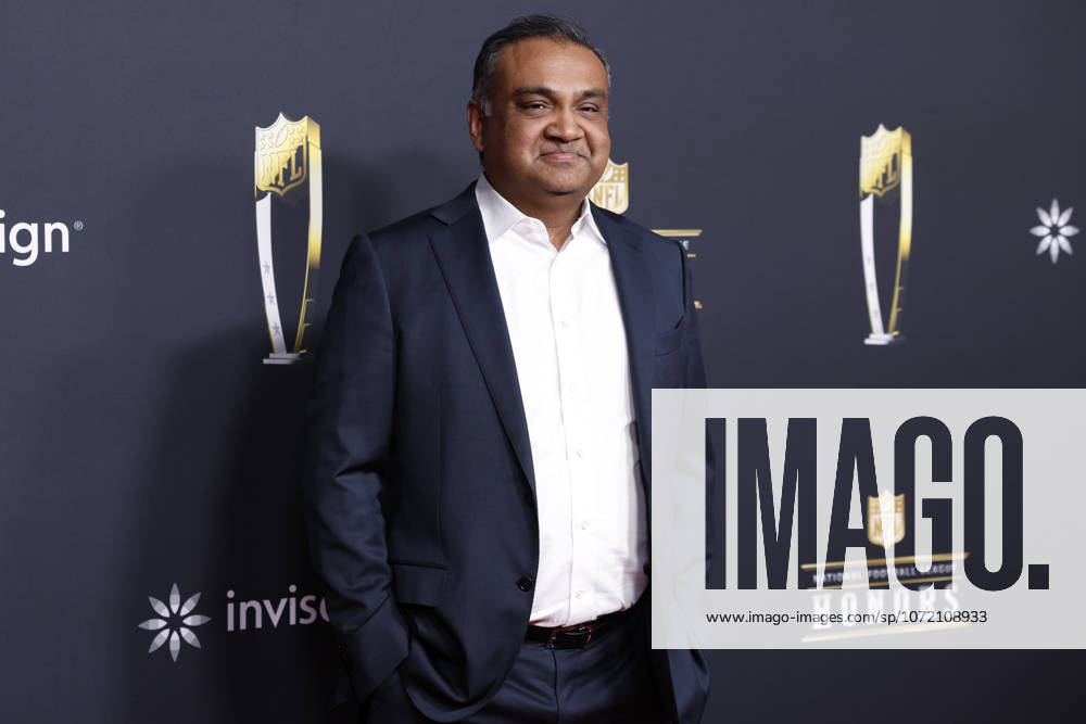 Neal Mohan arrives on the red carpet at the 2026 NFL, American Football Herren, USA Honors presented by Invisalign in the days leading up to Super Bowl LX in San Francisco on Thursday, February 5, 2026. The New England Patriots will play the Seattle Seahawks in Super Bowl LX at Levi s Stadium in Santa Clara on Sunday, February 8, 2026. SBP20260205357 JOHNxANGELILLO