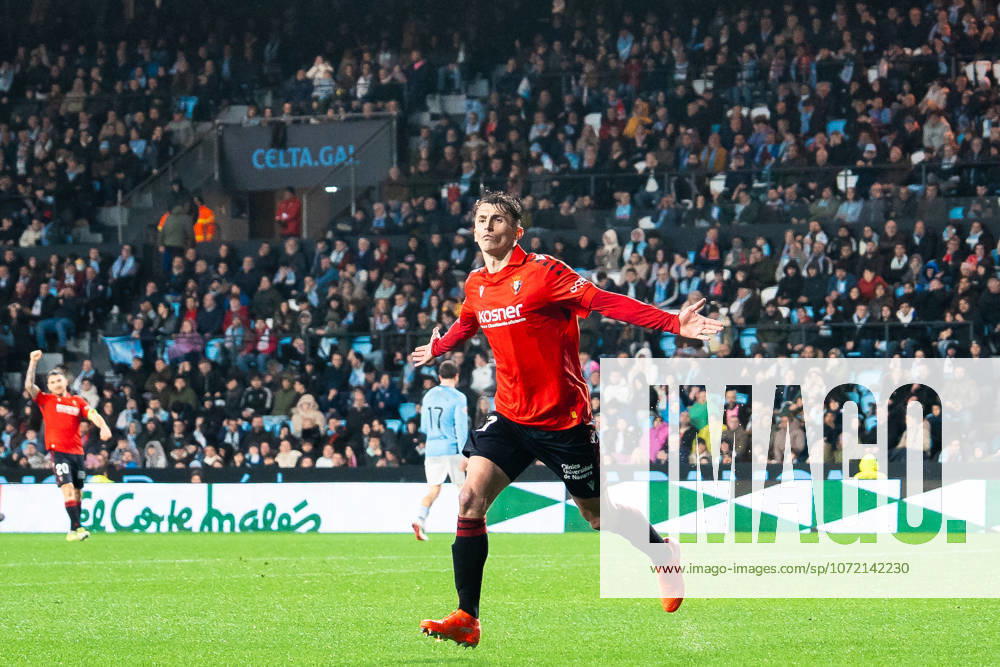 ESP: RC Celta and CA Osasuna. La Liga EA Sports. Date 23 Ante Budimir of CA Osasuna celebrates after scoring goal during the La Liga EA Sports match between RC Celta and CA Osasuna played at Abanca Balaidos Stadium on February 6, 2026 in Vigo, Spain. kpng