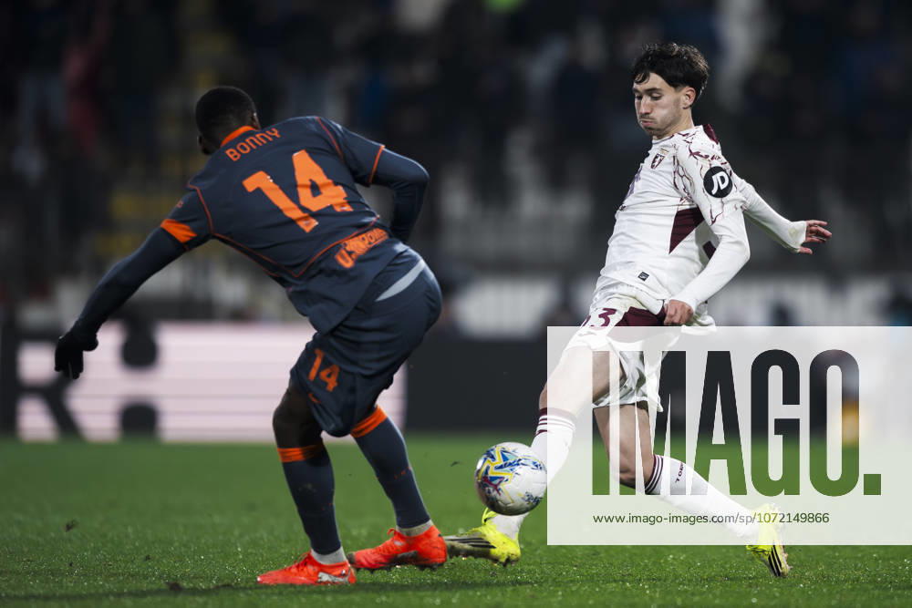 FC Internazionale v Torino FC - Coppa Italia Rafel Obrador of Torino FC is challenged by Ange-Yoan Bonny of FC Internazionale during the Coppa Italia quarter final football match between FC Internazionale and Torino FC. Monza Italy