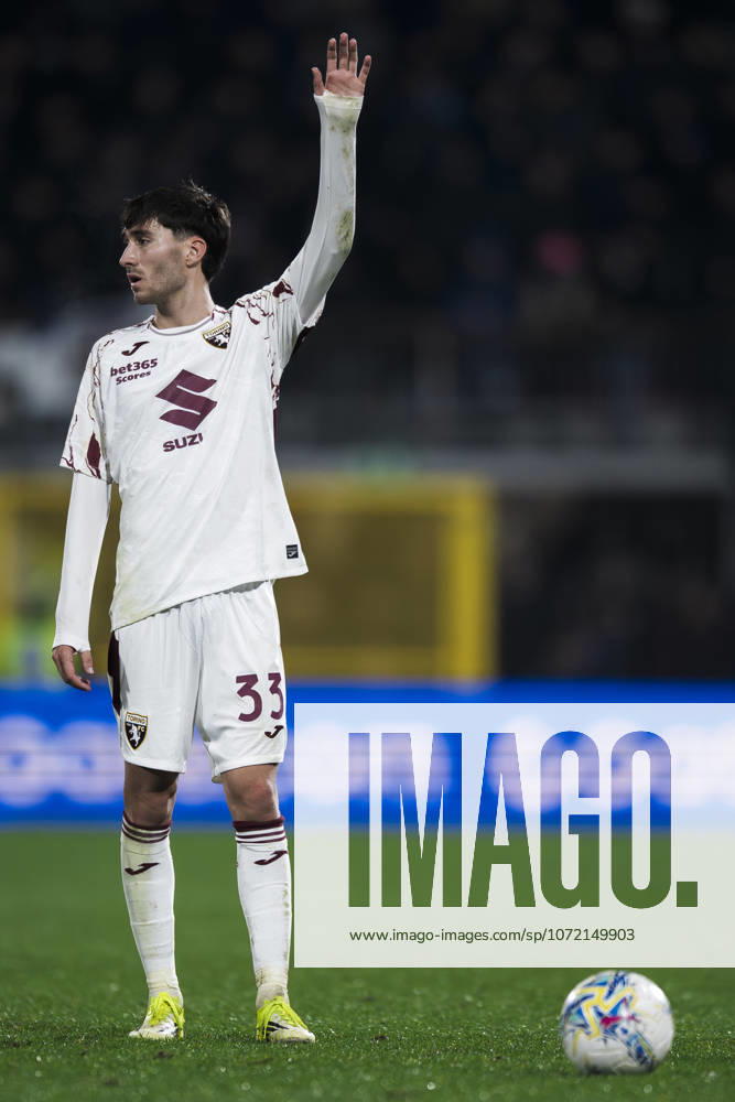 FC Internazionale v Torino FC - Coppa Italia Rafel Obrador of Torino FC gestures during the Coppa Italia quarter final football match between FC Internazionale and Torino FC. Monza Italy