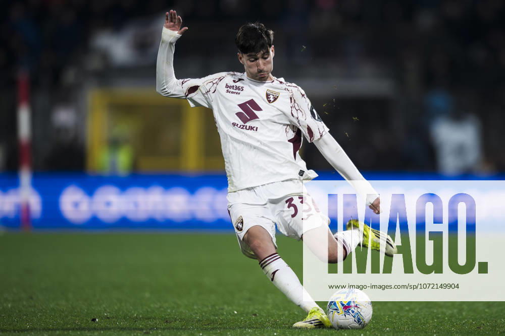 FC Internazionale v Torino FC - Coppa Italia Rafel Obrador of Torino FC kicks the ball during the Coppa Italia quarter final football match between FC Internazionale and Torino FC. Monza Italy