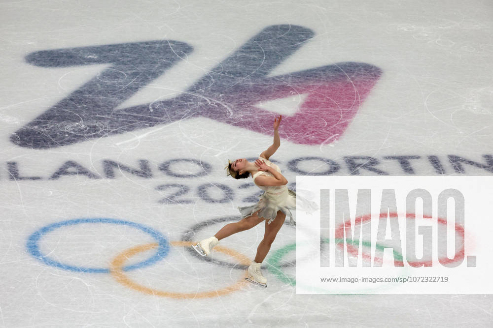 Alysa Liu of Team United States competes in women s singles short program during the Milano Cortina 2026 Olympic Winter games, Winterspiele,Spiele, Summer games at Milano Ice Skating Arena. Olympics 2026: Milano Cortina: Figure skating, Eiskunstlauf - ZUMAm117 20260206_oly_m117_304