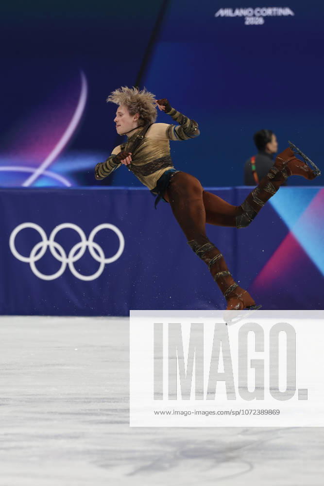 ILIA MALININ of USA in the Men s Single Skating short program of the Figure skating, Eiskunstlauf Team Event at the Milano Cortina 2026 Winter Olympic Games, Olympische Spiele, Olympia, OS Milan Italy - ZUMAc179 20260210_oly_c179_243
