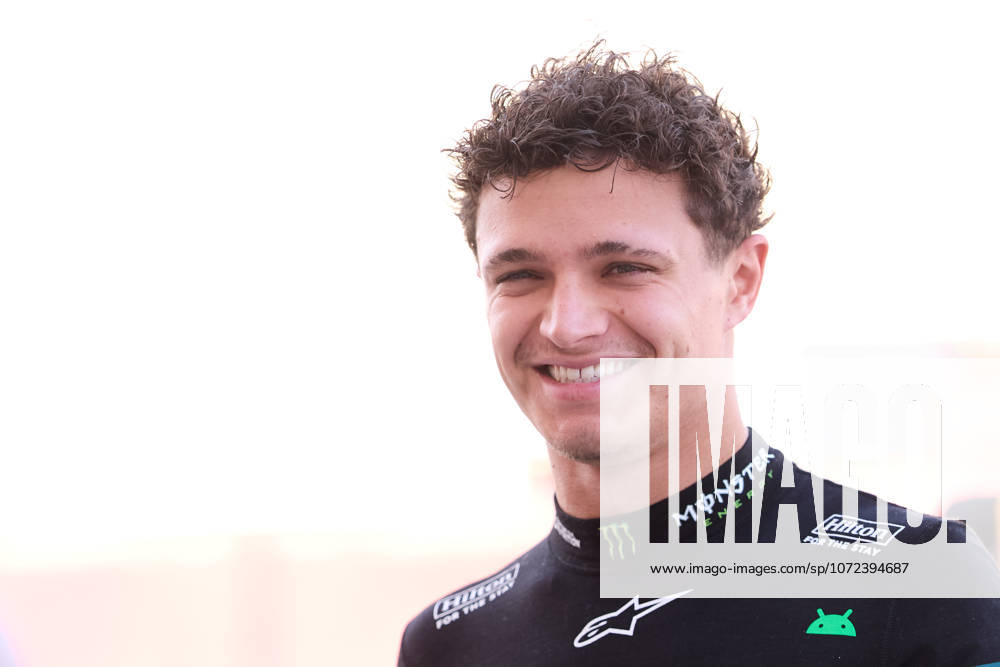 Formula 1 Testing in Bahrain - Day 1 Lando Norris of Great Britain and McLaren Mastercard F1 Team looks on in the paddock during day one of F1 Testing at Bahrain International Circuit on February 11, 2026, in Bahrain, Bahrain. Bahrain Bahrain International Circuit Bahrain Bahrain RL_F1Test2026_BAH_000025