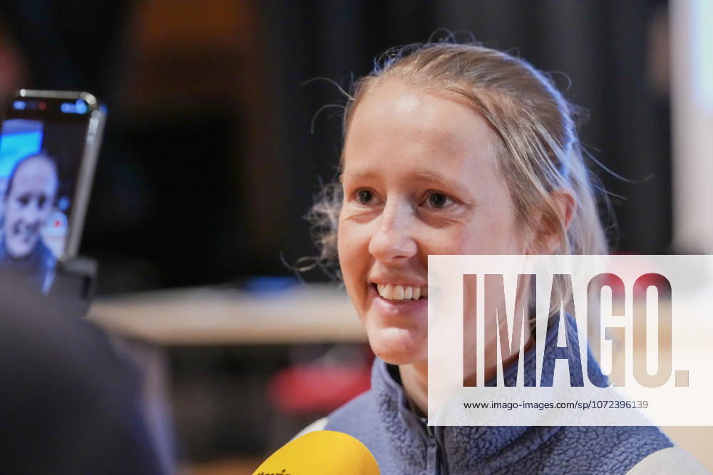 Winter Olympics in Milan Cortina 2026 Val di Fiemme, Italy 20260211 Karoline Simpson Larsen during the media meeting for the 10 km men and women in Castello di Fiemme during the Winter Olympics in Milano Cortina 2026 Photo Lise Aserud NTB Val di Fiemme Italy RESTRICTED USE FOR BETTING COMPANIES