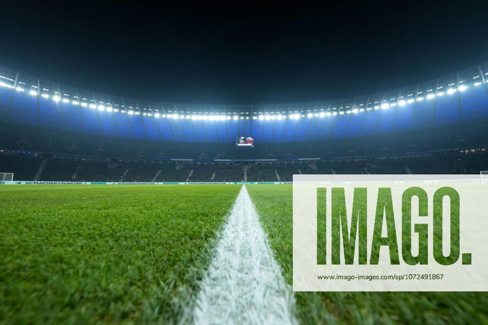 Stadionpanorama, Weitwinkel, Tribünen, Sitzplätze, Stehplätze, Mittellinie, Rasen , Fußball, Viertelfinale, DFB Pokal, 2025 26, Hertha BSC vs. SC Freiburg, 10.02.2026, Olympiastadion Berlin, Berlin, Deutschland DFB REGULATIONS PROHIBIT ANY USE OF PHOTOGRAPHS AS IMAGE SEQUENCES AND OR QUASI-VIDEO. Berlin Olympiastadion Berlin Berlin Deutschland