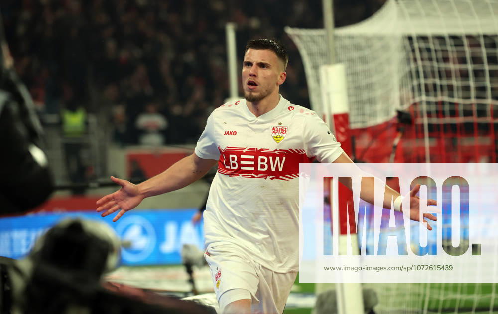 VfB Stuttgart - 1. FC Köln Deutschland, Stuttgart, 14.02.2026, Fussball, Bundesliga, Saison 2025 2026, VfB Stuttgart - 1. FC Köln: Ermedin Demirovic (VfB Stuttgart); Jubel Tor 2:1 Demirovic.