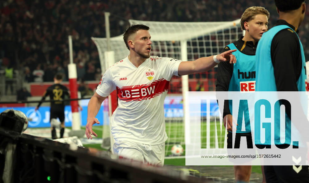 VfB Stuttgart - 1. FC Köln Deutschland, Stuttgart, 14.02.2026, Fussball, Bundesliga, Saison 2025 2026, VfB Stuttgart - 1. FC Köln: Ermedin Demirovic (VfB Stuttgart); Jubel Tor 2:1 Demirovic.