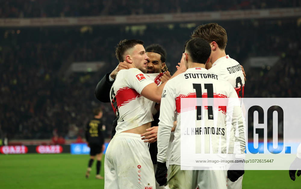 VfB Stuttgart - 1. FC Köln Deutschland, Stuttgart, 14.02.2026, Fussball, Bundesliga, Saison 2025 2026, VfB Stuttgart - 1. FC Köln: Ermedin Demirovic (VfB Stuttgart); Jubel Tor 2:1 Demirovic.
