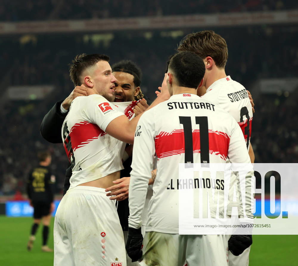 VfB Stuttgart - 1. FC Köln Deutschland, Stuttgart, 14.02.2026, Fussball, Bundesliga, Saison 2025 2026, VfB Stuttgart - 1. FC Köln: Ermedin Demirovic (VfB Stuttgart); Jubel Tor 2:1 Demirovic.