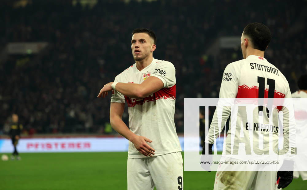 VfB Stuttgart - 1. FC Köln Deutschland, Stuttgart, 14.02.2026, Fussball, Bundesliga, Saison 2025 2026, VfB Stuttgart - 1. FC Köln: Ermedin Demirovic (VfB Stuttgart); Jubel Tor 2:1 Demirovic.