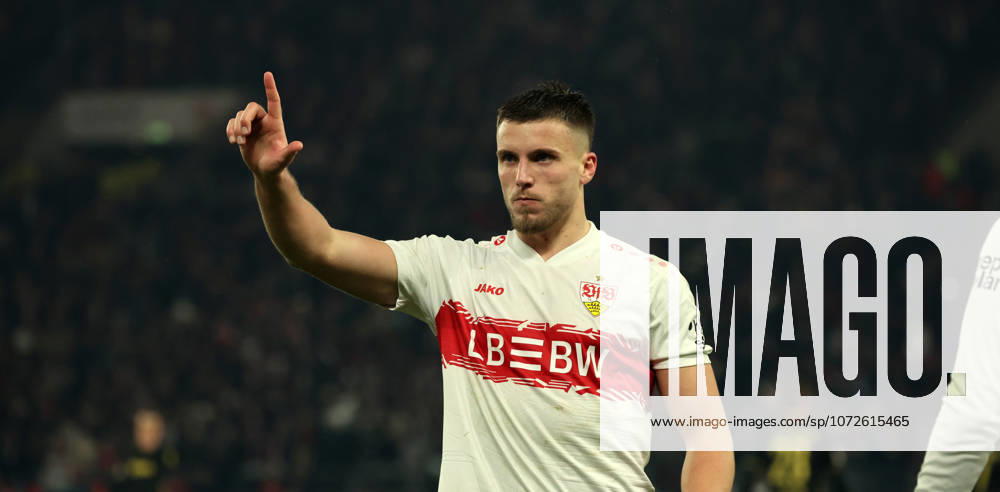 VfB Stuttgart - 1. FC Köln Deutschland, Stuttgart, 14.02.2026, Fussball, Bundesliga, Saison 2025 2026, VfB Stuttgart - 1. FC Köln: Ermedin Demirovic (VfB Stuttgart); Jubel Tor 2:1 Demirovic.