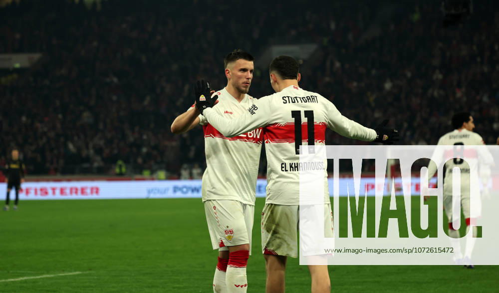 VfB Stuttgart - 1. FC Köln Deutschland, Stuttgart, 14.02.2026, Fussball, Bundesliga, Saison 2025 2026, VfB Stuttgart - 1. FC Köln: Ermedin Demirovic (VfB Stuttgart); Jubel Tor 2:1 Demirovic.