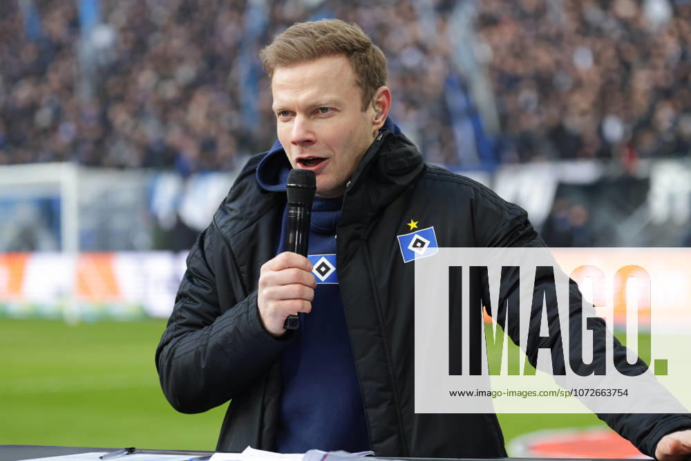 2026.02.14 Fussball 1. Bundesliga Hamburger Sportverein - 1.FC Union Berlin v.l. Christian Stübi Stübinger (Stadionsprecher, Hamburger SV) (DFL regulations prohibit any use of photographs as image sequences and or quasi-video.