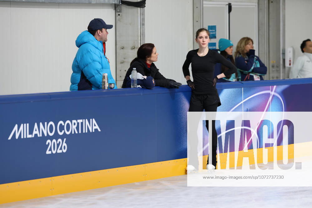 ISABEAU LEVITO of USA skates her short program in a Women Single Skating official practice session at the Milano Cortina 2026 Winter Olympic Games, Olympische Spiele, Olympia, OS Milan Italy - ZUMAc179 20260216_oly_c179_181
