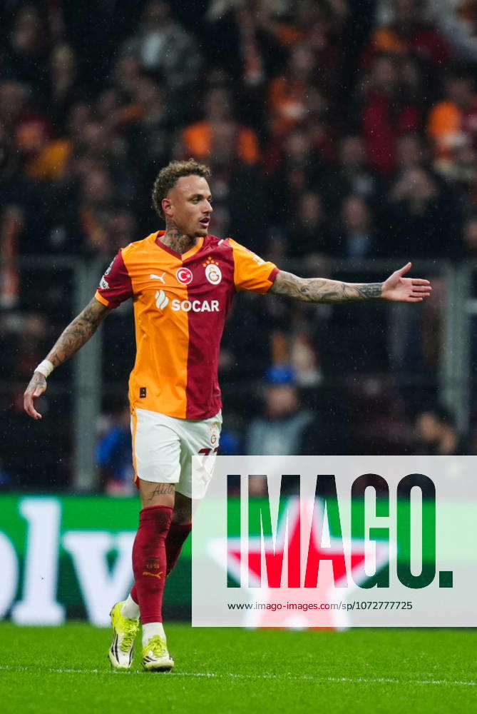 Galatasaray v Juventus - UEFA Champions League ISTANBUL, TURKIYE - FEBRUARY 17: Galatasaray player Noa Lang celebrates after scoring during the UEFA Champions League Round of 16 play-off first leg match between Galatasaray and Juventus at RAMS Park in Istanbul, Turkiye, on February 17, 2026. Hakan Akgun Anadolu Istanbul Turkey. Editorial use only. Please get in touch for any other usage.