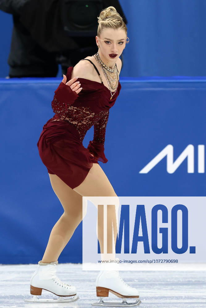 AMBER GLENN of USA skates her Women s Single Skating free program in the Figure skating, Eiskunstlauf at the Milano Cortina 2026 Winter Olympic Games, Olympische Spiele, Olympia, OS With a score of 67.39 points, AMBER is 13th after the short program. Milan Italy - ZUMAc179 20260217_oly_c179_401