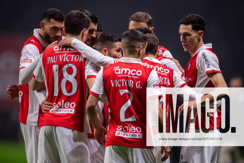 BRAGA, PORTUGAL - FEBRUARY 21: RODRIGO ZALAZAR from SC Braga is seen celebrating his goal during the Liga Portugal Betclic 2025 26 League match between SC Braga and Vitoria SC, at Estadio Municipal de Braga on February 21, 2026 in Braga, Portugal SC Braga X Vitoria SC - Liga Portugal Betclic - ZUMAl192 20260221_zsp_l192_001