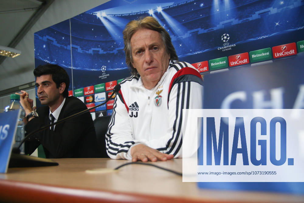 SL Benfica Training Session SAINT PETERSBURG, RUSSIA - NOVEMBER 25: Head coach Jorge Jesus of SL Benfica attends a press conference, PK, Pressekonferenz ahead of their UEFA Champions League Group C match against Zenit Saint-Petersburg at the Petrovsky Stadium in Saint-Petersburg , Russia on November 25, 2014. Sergey Mihailicenko Anadolu Agency Saint Petersburg Saint Petersburg City. Editorial use only. Please get in touch for any other usage.