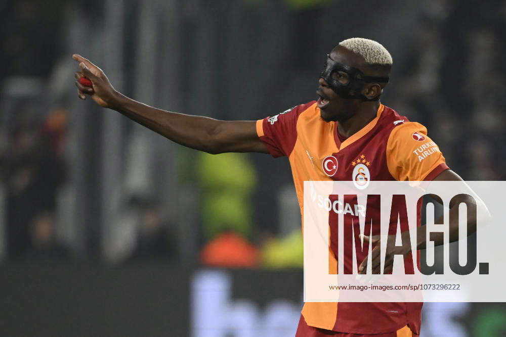 25th February 2026, Allianz Stadium, Turin, Italy; UEFA Champions League Football; Juventus versus Galatasaray; Victor Osimhen of Galatasaray BestxImages Content restricted for UK based newspaper